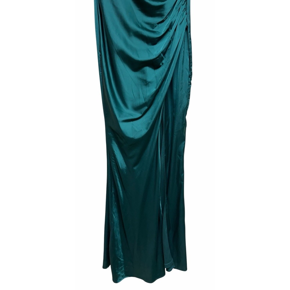 Baltic Born Monet Satin Gown Emerald Green Women's Size Small - Picture 5 of 11